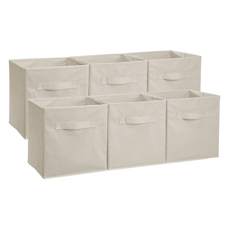 Набор из 6 складных ящиков для хранения нетканого материала коробка домашней
