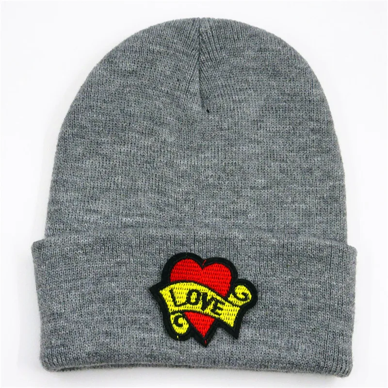 Cotton love embroidery Thicken knitted hat winter warm hat Skullies cap beanie hat for men and women 280
Cotton love embroidery Thicken knitted hat winter warm hat Skullies cap beanie hat for men and women 280