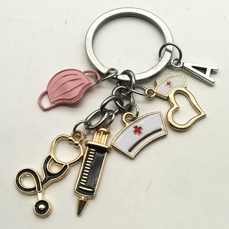A-Z Letters, Newly Designed Keychain Doctor Medical Tool Stethoscope Syringe Mask Key Ring Nurse Medical Gift Souvenir
A-Z Letters, Newly Designed Keychain Doctor Medical Tool Stethoscope Syringe Mask Key Ring Nurse Medical Gift Souvenir