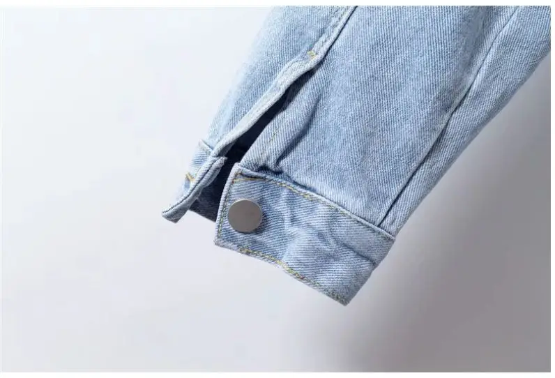 HCBLESS New Denim Jacket 2019 autumn women's new street wild irregular loose denim jacket women's short jacket