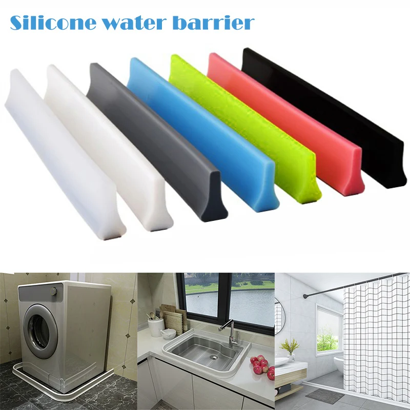 1m Silicone Bathroom Water Stopper Shower Retaining Strip Blocker Door Bottom Sealing Striping Dry And Wet Separation Partition
1m Silicone Bathroom Water Stopper Shower Retaining Strip Blocker Door Bottom Sealing Striping Dry And Wet Separation Partition