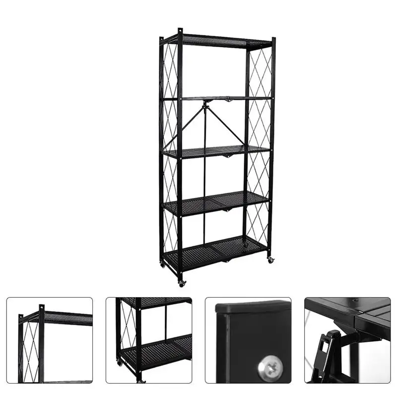 1Pc Kitchen Accessory Movable Storage Holder Installation Free Rack Folding Storage Rack for Kitchen Balcony
1Pc Kitchen Accessory Movable Storage Holder Installation Free Rack Folding Storage Rack for Kitchen Balcony