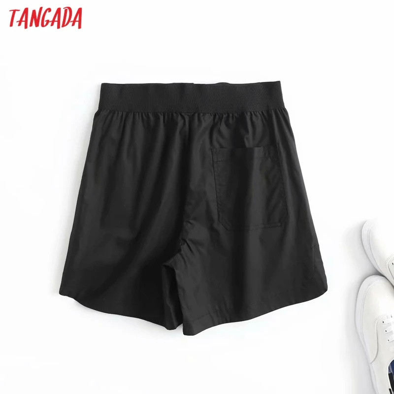 Tangada Women Elegant Black Cotton Shorts Bow Strethy Waist Pockets Female Retro Basic Casual Shorts Pantalones 4C90
Tangada Women Elegant Black Cotton Shorts Bow Strethy Waist Pockets Female Retro Basic Casual Shorts Pantalones 4C90