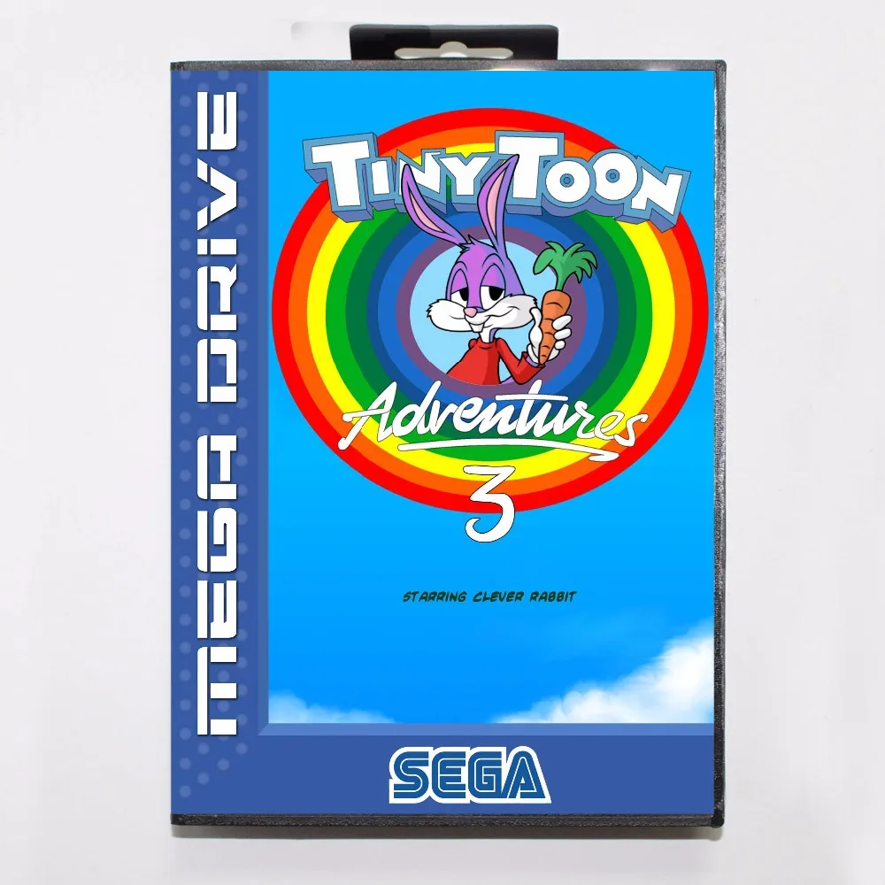 Игра игра Tiny Toon Adventure 3 16 бит MD с розничной коробкой для Sega Mega Drive Genesis | Электроника