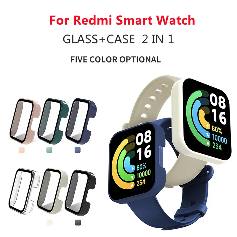 Полностью стеклянный защитный чехол для экрана Корпус рамка Xiaomi Mi Watch Lite / Redmi watch 2