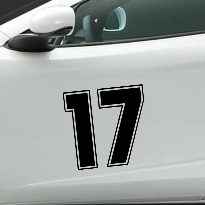 Number 17 Reflective Funny Car Sticker Vinyl Decal Waterproof Car Auto Stickers Silver/ Black for Bumper Rear Window
Number 17 Reflective Funny Car Sticker Vinyl Decal Waterproof Car Auto Stickers Silver/ Black for Bumper Rear Window