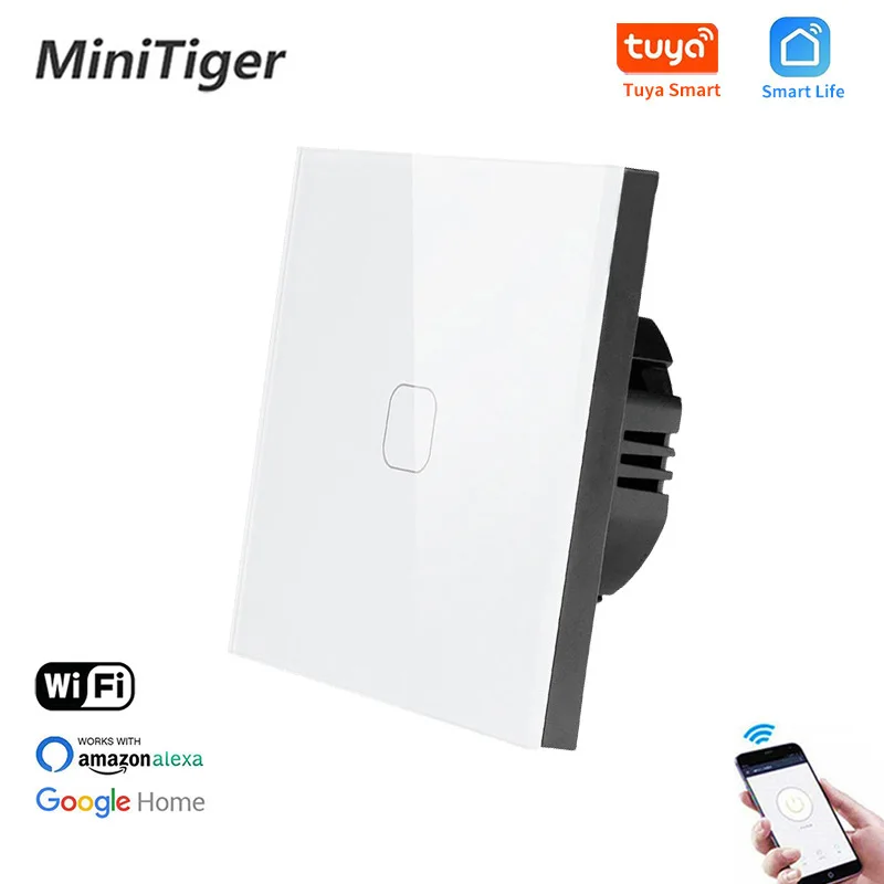 Настенный светильник Minitiger с сенсорным выключателем 1/2/3 Gang Tuya/Smart Life Wi-Fi