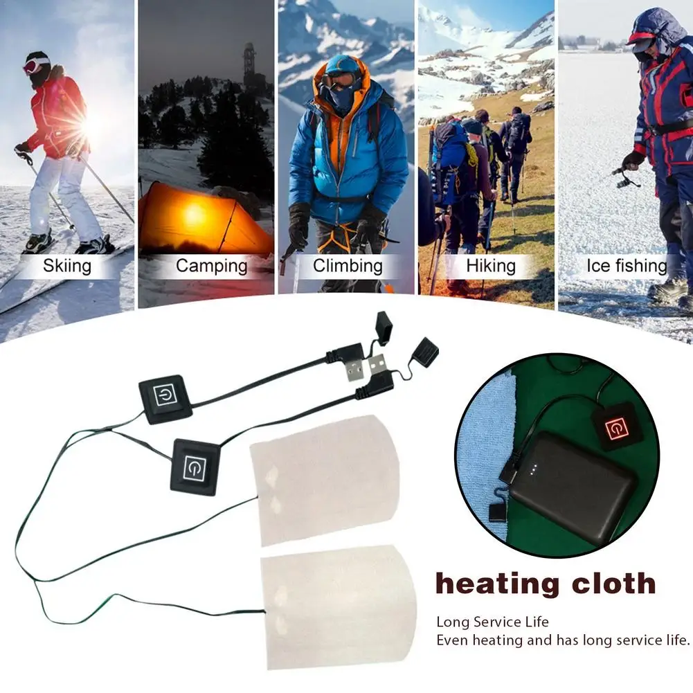 1 Pair Heating Sheet 5V Electric Cloth Heater Pad Socks Boot Warm Feet Mat Outdoor Climbing Heating Film Insole Gloves Heat Mat
1 Pair Heating Sheet 5V Electric Cloth Heater Pad Socks Boot Warm Feet Mat Outdoor Climbing Heating Film Insole Gloves Heat Mat
