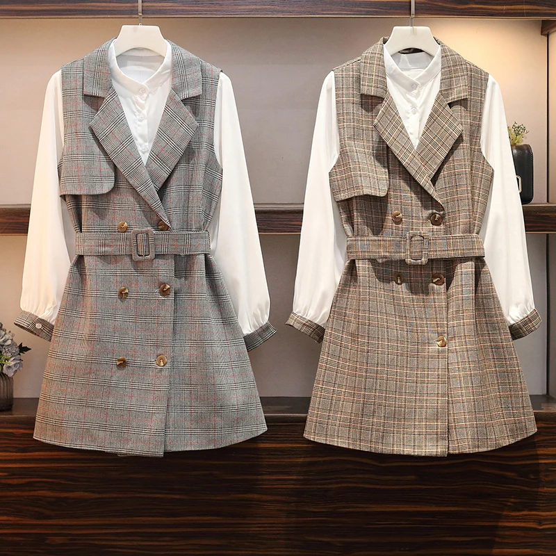 Новая Корейская версия осеннего платья в 2019 г.-это большой жилет, толстый, в 200 кг офисной одежды. 
Новая Корейская версия осеннего платья в 2019 г.-это большой жилет, толстый, в 200 кг офисной одежды.