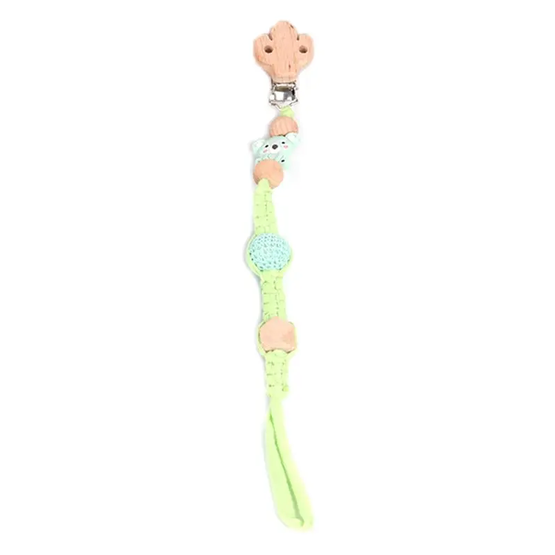 Baby Wood Pacifier Clip Chain Handmade Woven Nipple Holder Infant Teether Soother Leash Strap Toys Shower Gift
Baby Wood Pacifier Clip Chain Handmade Woven Nipple Holder Infant Teether Soother Leash Strap Toys Shower Gift