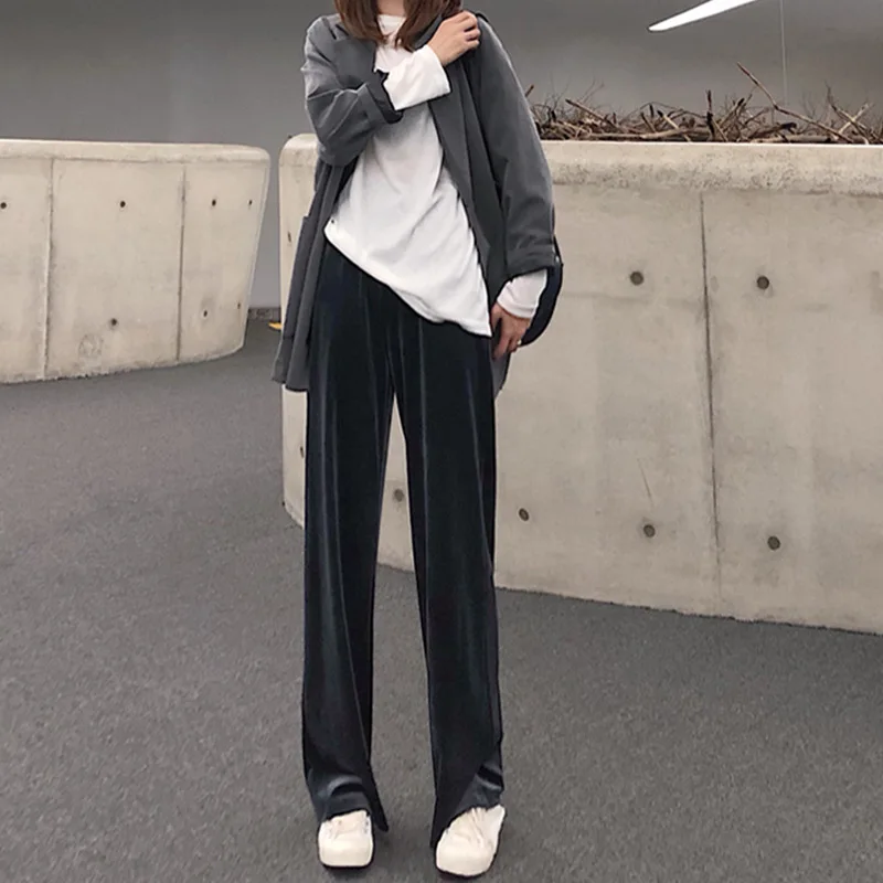 Wide Leg Winter Pants Women Baggy Harajuku High Waist Ladies Pants Long Loose Trousers Look Thin 2020 Autumn Winter
Wide Leg Winter Pants Women Baggy Harajuku High Waist Ladies Pants Long Loose Trousers Look Thin 2020 Autumn Winter