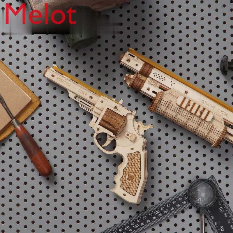 High-End Rubber Band Cap Gun Wooden Puzzle 3D Model Assembly Handmade DIY Children's Day Gift Toys Boys
High-End Rubber Band Cap Gun Wooden Puzzle 3D Model Assembly Handmade DIY Children's Day Gift Toys Boys