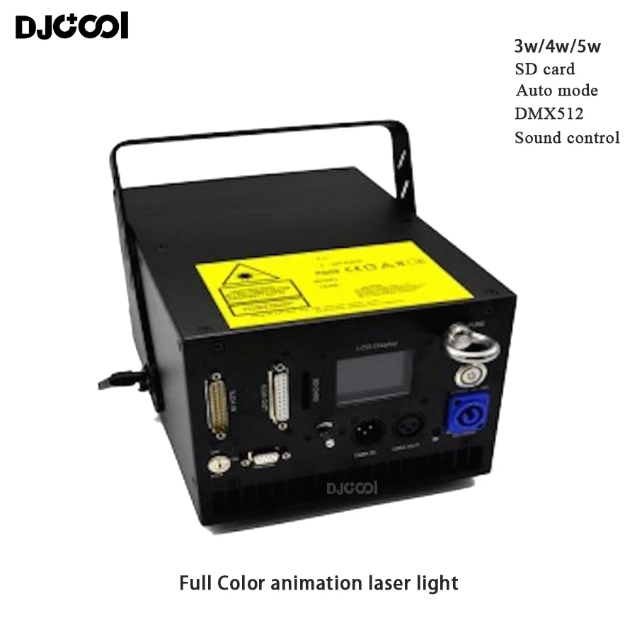 Полноцветный анимационный лазерный светильник DMX512 3 Вт/4 Вт/5 Вт для диджея