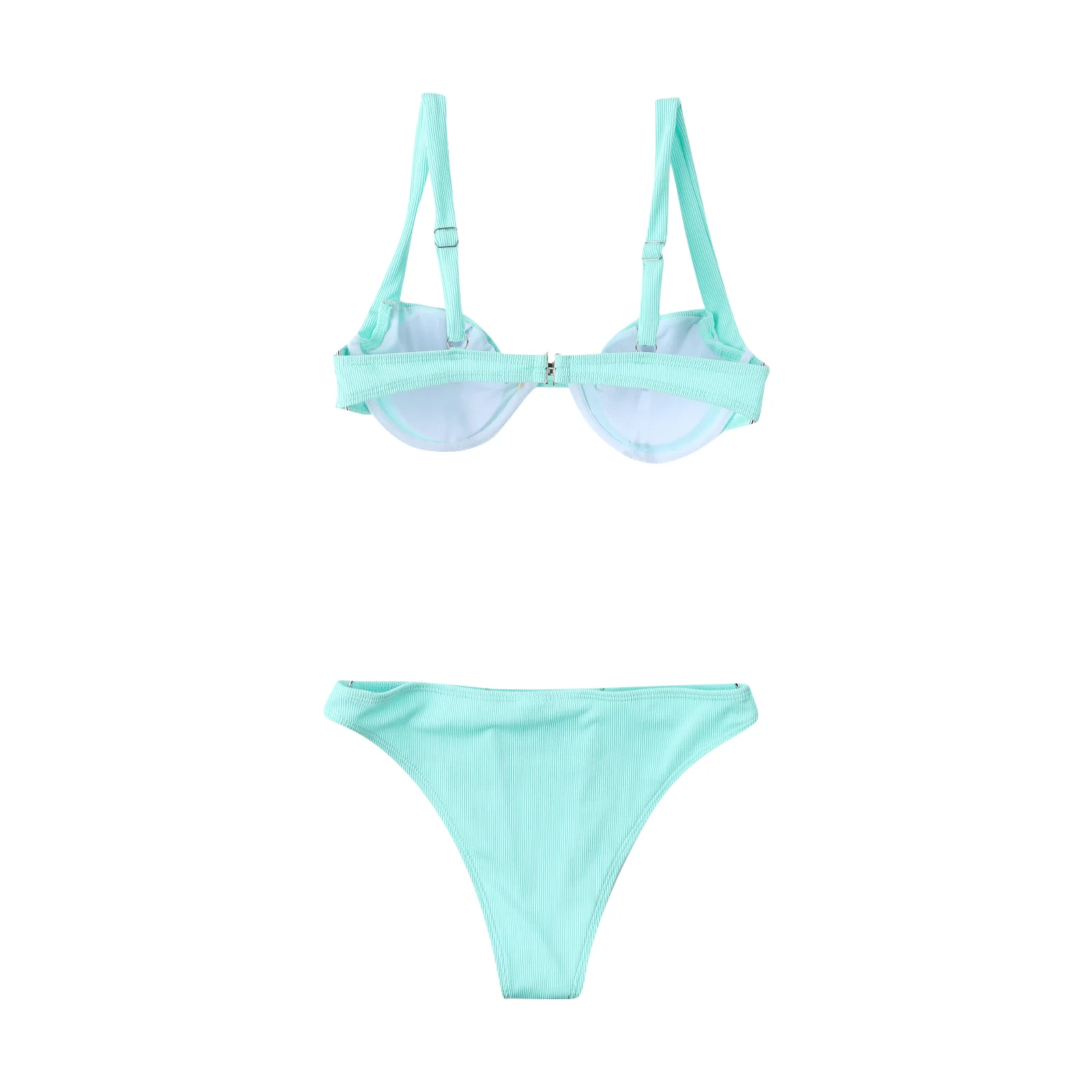 Women Solid 2Pcs Bikini Suit Low V-neck Swimming Wear Sexy High Waist Triangle Bottoms for Beach Two Pieces Set 2021
Women Solid 2Pcs Bikini Suit Low V-neck Swimming Wear Sexy High Waist Triangle Bottoms for Beach Two Pieces Set 2021