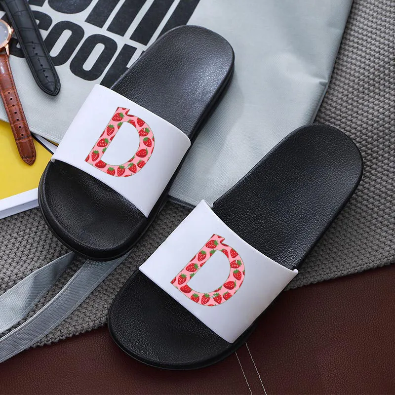 Slipper For Woman 26 Letter Custom Name A B C Home Flip Flops Bathroom Women Slippers Shoes For Women Summer Women Sandals
Slipper For Woman 26 Letter Custom Name A B C Home Flip Flops Bathroom Women Slippers Shoes For Women Summer Women Sandals