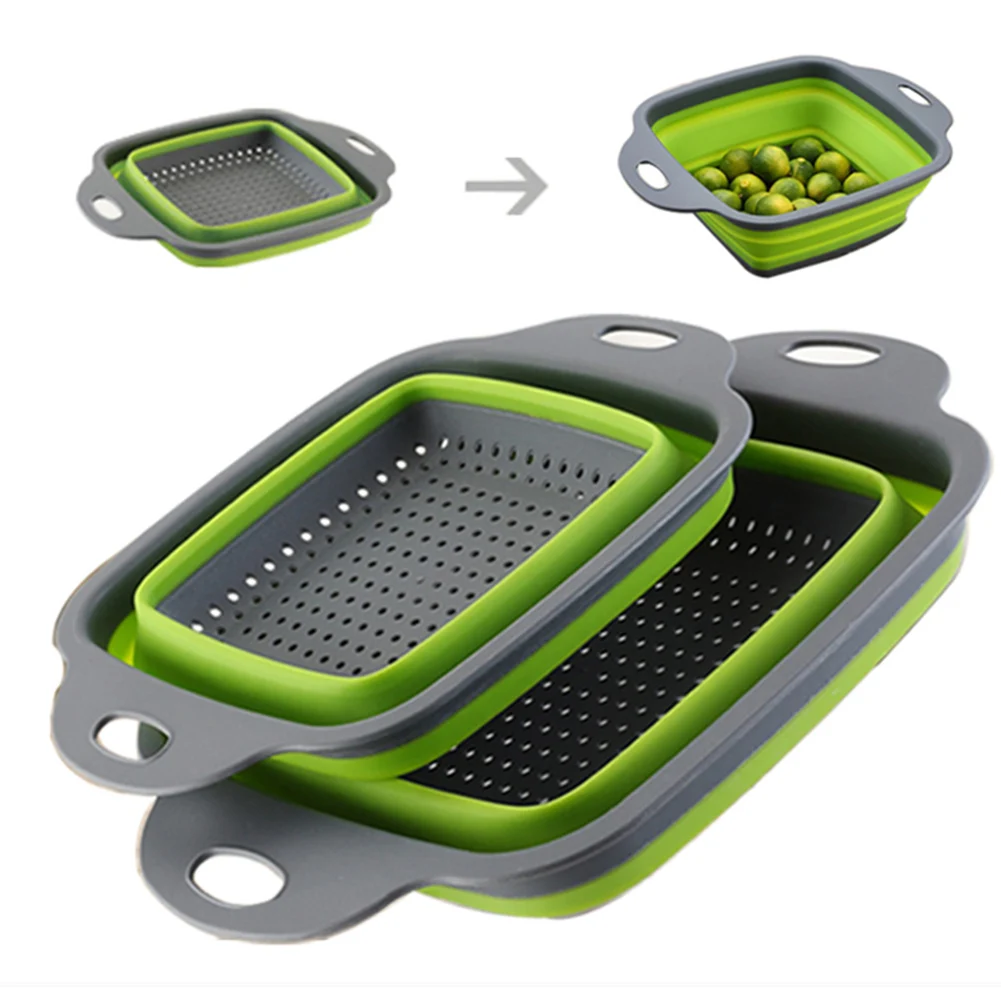 2pcs/set Foldable Strainer Basket Collapsible Colander Sets Square Shape Fruit Vegetable Washing Drainer Kitchen Baskets
2pcs/set Foldable Strainer Basket Collapsible Colander Sets Square Shape Fruit Vegetable Washing Drainer Kitchen Baskets