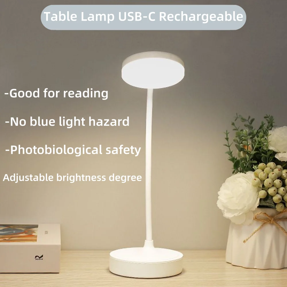 Touch Control Desk Lamp 3 Color Modes with Stepless Dimmable with USB Charging Port ,Rechargeable White
Touch Control Desk Lamp 3 Color Modes with Stepless Dimmable with USB Charging Port ,Rechargeable White