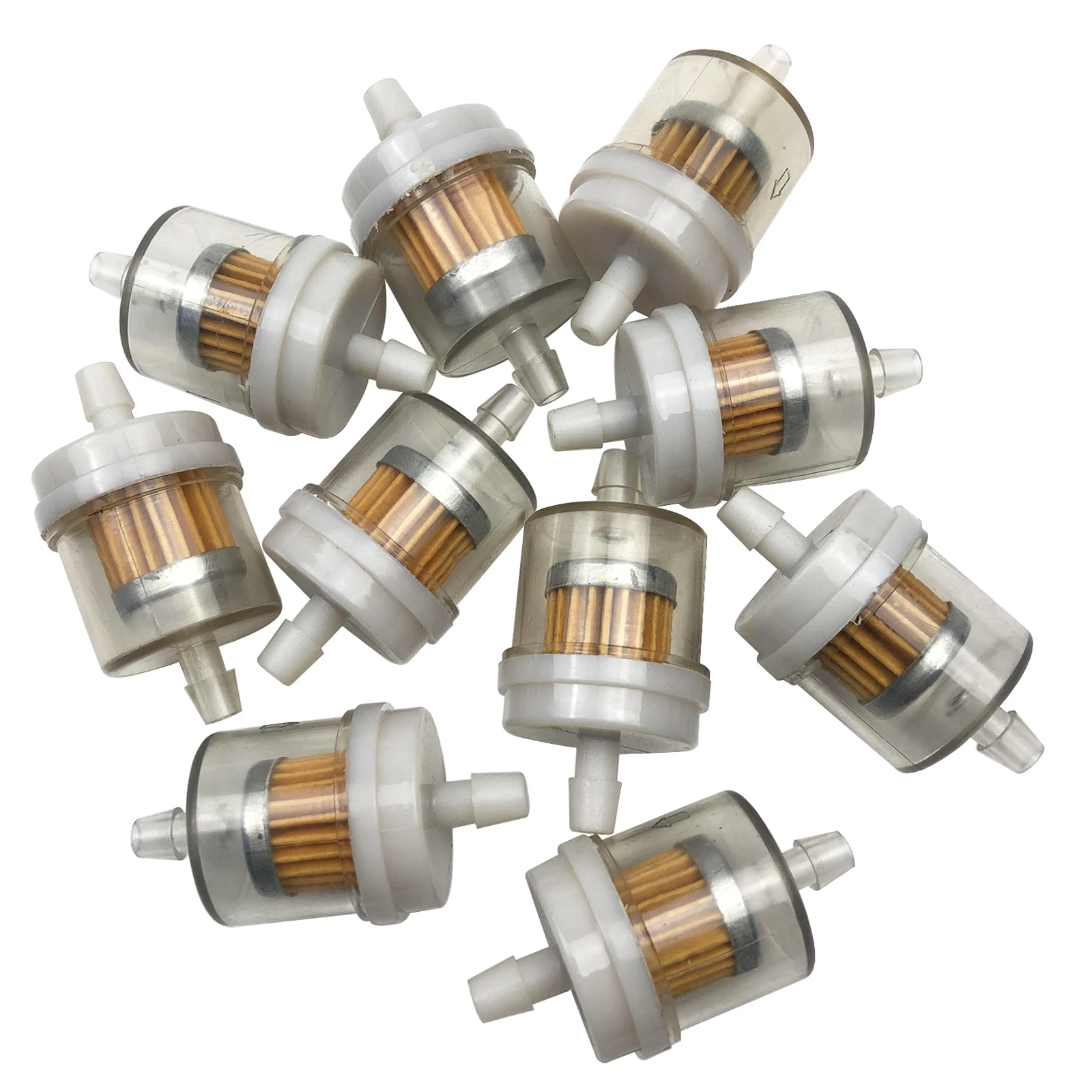Set of 10 Universal Inline Fuel Filters for Motorcycle Lawn Mower Small Engine 1/4 3/16
Set of 10 Universal Inline Fuel Filters for Motorcycle Lawn Mower Small Engine 1/4 3/16