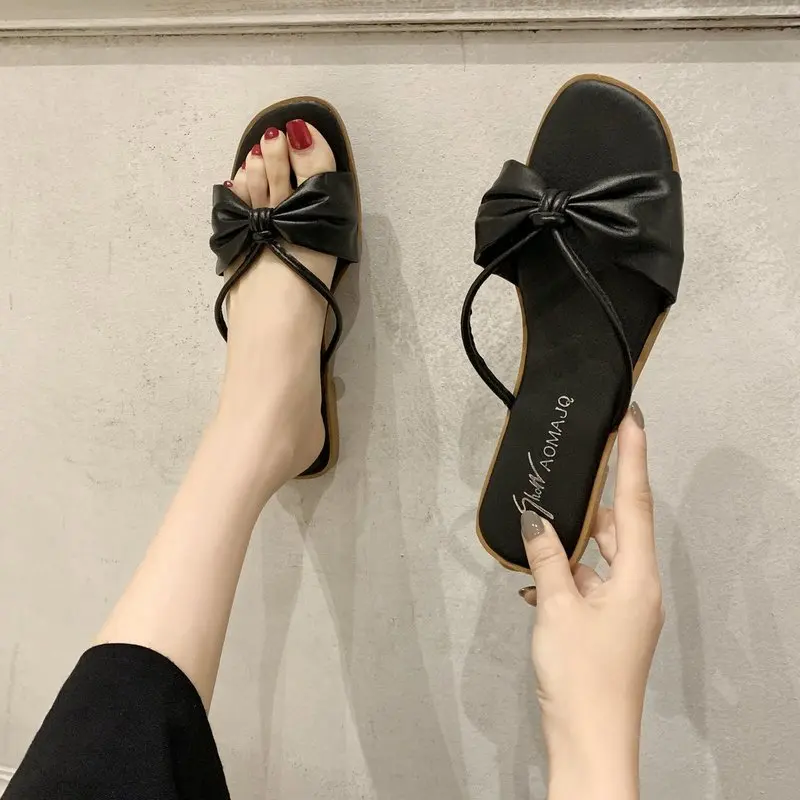 Slippers Casual Shoes Slides Butterfly-Knot Slipers Women Luxury Soft Summer 2021 Flat Fashion Basic Butterfly-knot Rubber PU
Slippers Casual Shoes Slides Butterfly-Knot Slipers Women Luxury Soft Summer 2021 Flat Fashion Basic Butterfly-knot Rubber PU
