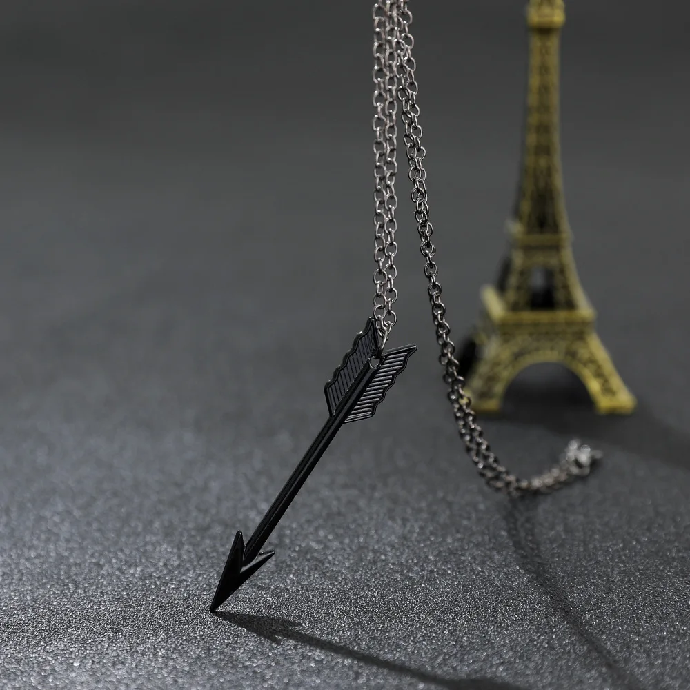 Fashion Jewelry Arrow Necklace for Men Women Black Chain Punk Arrow Pendant Alloy Simple Necklaces Choker Accessories Gifts
Fashion Jewelry Arrow Necklace for Men Women Black Chain Punk Arrow Pendant Alloy Simple Necklaces Choker Accessories Gifts