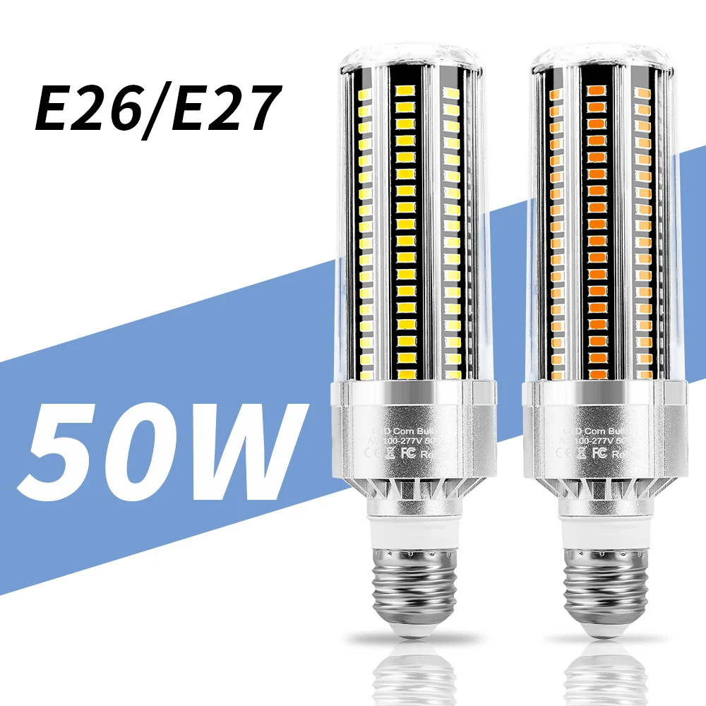 

E27 LED Light Corn Lamp 220V Led Bulb High Brightness 5730SMD Candle Light 110V Lampada Led 25W 35W 50W High Power Ampoule Bulb