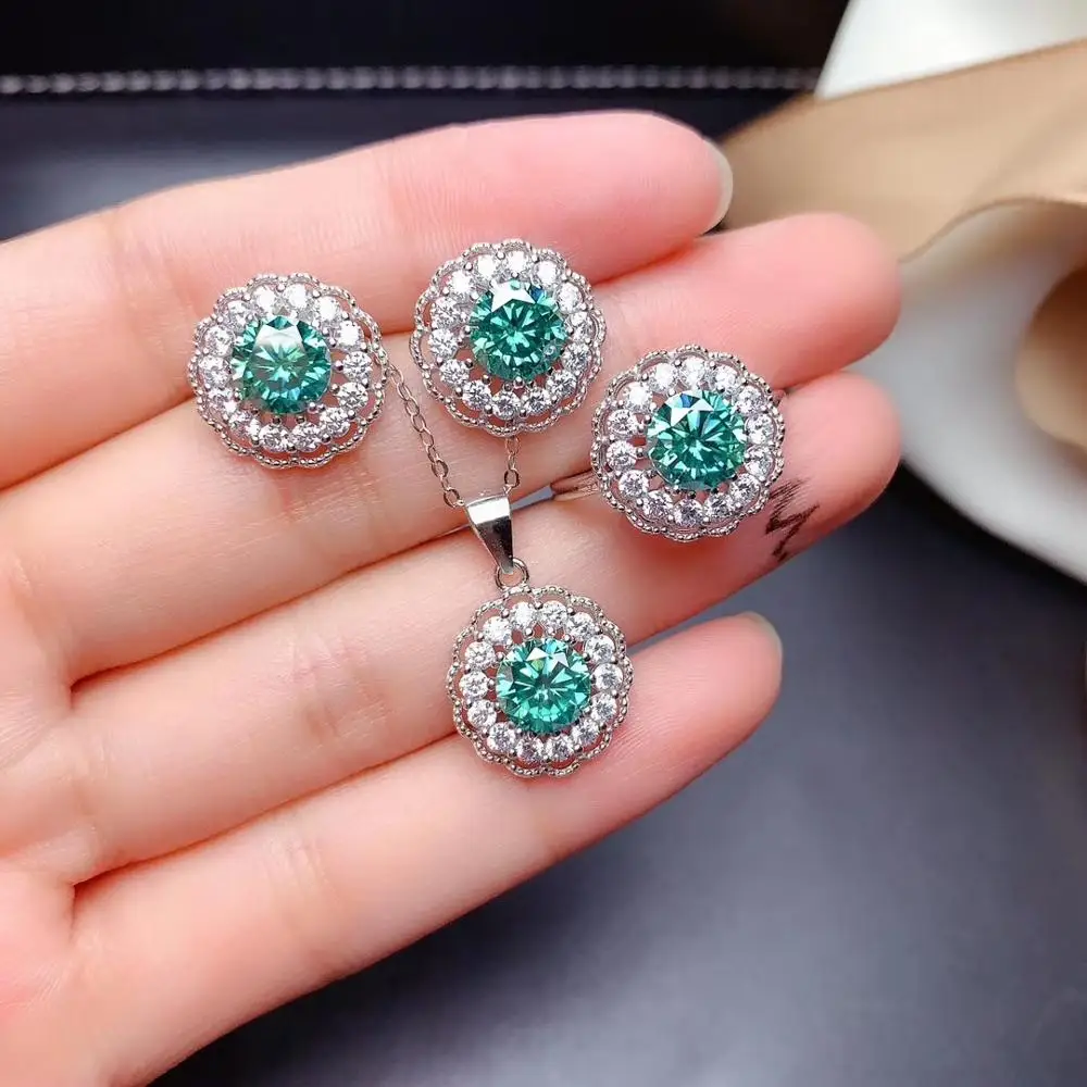 exquisite glitting moissanite gemstone ring earrings bracelet and necklace jewelry set with real 925 silver round natural gem
exquisite glitting moissanite gemstone ring earrings bracelet and necklace jewelry set with real 925 silver round natural gem