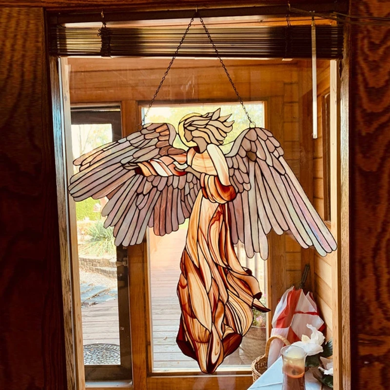 Angel with Wing Ornament Suncatcher Pendant Wall Decoration Hanging Craft Wind Spinner Bedroom Wall Art Handcrafted
Angel with Wing Ornament Suncatcher Pendant Wall Decoration Hanging Craft Wind Spinner Bedroom Wall Art Handcrafted
