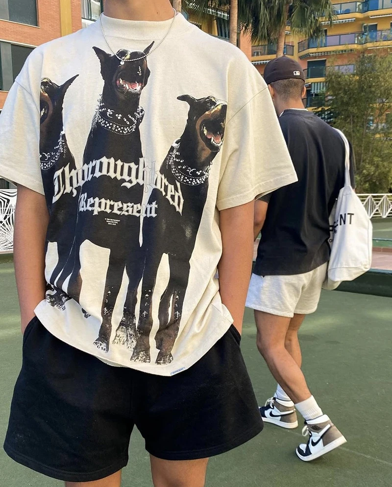 High Street Loose Represent Black Hound Retro Men Women 1:1 Short Sleeve High Quality T-shirt
High Street Loose Represent Black Hound Retro Men Women 1:1 Short Sleeve High Quality T-shirt