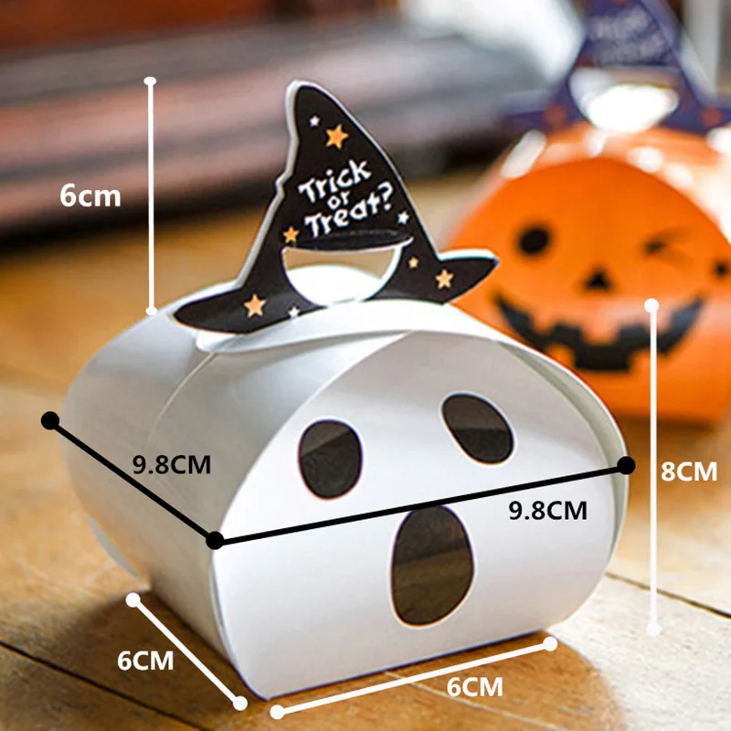 LBSISI Life 50pcs Halloween Candy Paper Box Whith Handle Cookie Cake Decorating Supplies Party Favor Baking Gift Paper Boxes
LBSISI Life 50pcs Halloween Candy Paper Box Whith Handle Cookie Cake Decorating Supplies Party Favor Baking Gift Paper Boxes