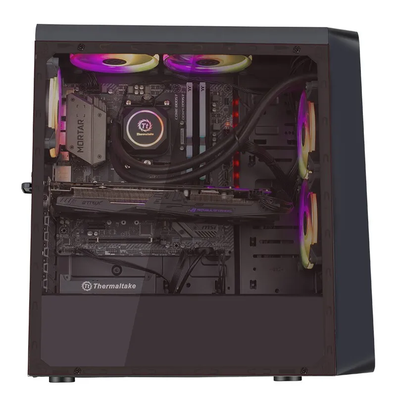 Black PC Case Support ATX/240 Water-Cooling Exhaust/Side Penetration/U3/Long Graphics Card Game Chassis for Desktop DIY
Black PC Case Support ATX/240 Water-Cooling Exhaust/Side Penetration/U3/Long Graphics Card Game Chassis for Desktop DIY