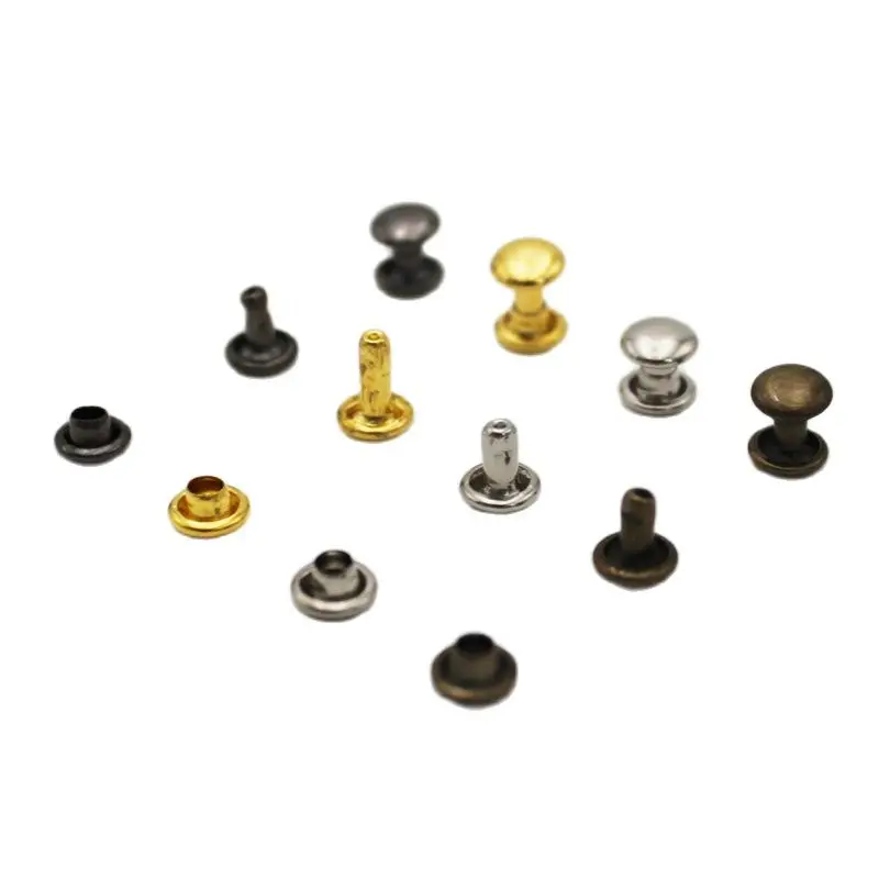 25pcs Glossy Nickel/Oxide Black/Gold/Antique Brass Double Cap Rivets Studs Leather Craft Rapid Repair
25pcs Glossy Nickel/Oxide Black/Gold/Antique Brass Double Cap Rivets Studs Leather Craft Rapid Repair