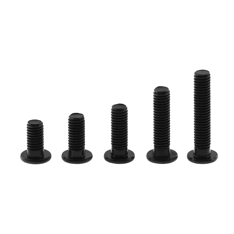 

10pcs/lot 3D Printer Parts M5 Low Profile Screws M5*8/10/12/15/20/25mm black color M5 Low Profile Screws for Engraving Machine