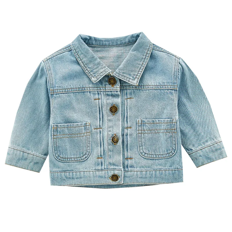 Kids Clothes Spring Autumn Long-Sleeved Cardigan Denim Coat Boy Girls Jacket Tops Pure Cotton 0-3 Age Children Quality Costuming
Kids Clothes Spring Autumn Long-Sleeved Cardigan Denim Coat Boy Girls Jacket Tops Pure Cotton 0-3 Age Children Quality Costuming