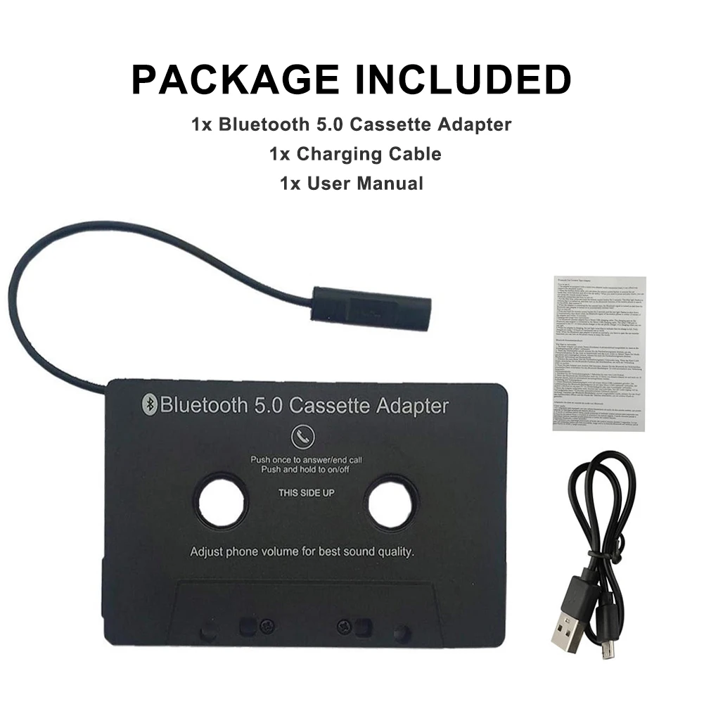 New Car Audio Bluetooth 5.0 Car Cassette Adapter Microphone with Microphone 6H Music Time 168H Standby Universal Player
New Car Audio Bluetooth 5.0 Car Cassette Adapter Microphone with Microphone 6H Music Time 168H Standby Universal Player