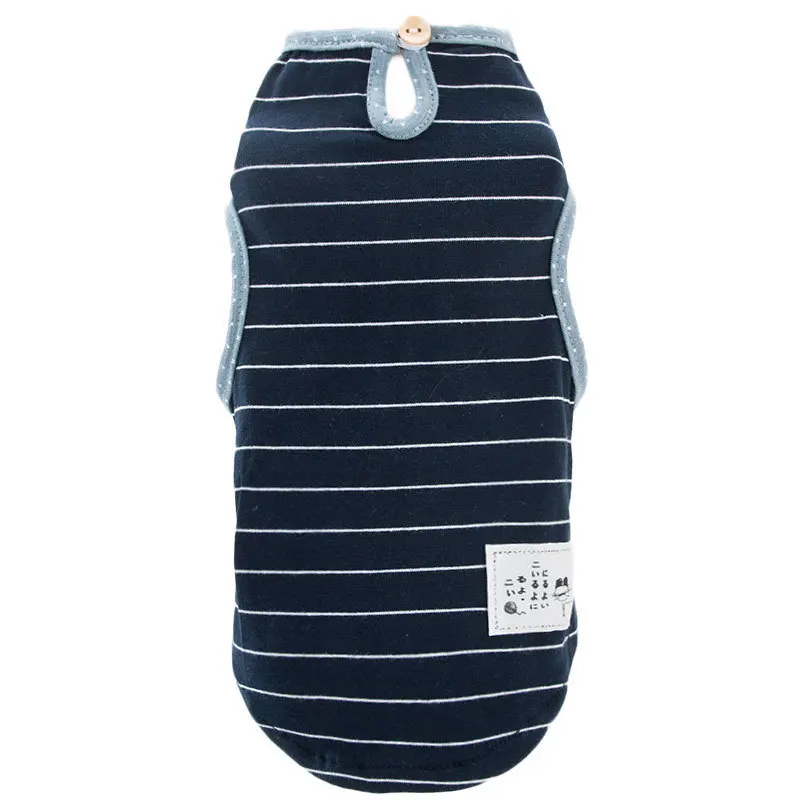 Japanese Style Cat Summer Thin Clothes Garfield English Short Blue Cat Kitten Cotton Striped Vest Pet Supplies
Japanese Style Cat Summer Thin Clothes Garfield English Short Blue Cat Kitten Cotton Striped Vest Pet Supplies