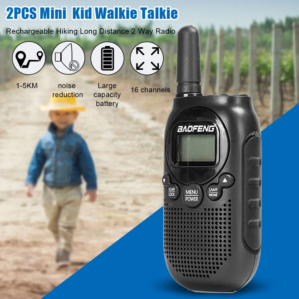 Mini Rechargeable Adventures Ergonomic Team Birthday Gift 16 Channel 2 Way Radio Kid Walkie Talkie Long Distance Hiking
Mini Rechargeable Adventures Ergonomic Team Birthday Gift 16 Channel 2 Way Radio Kid Walkie Talkie Long Distance Hiking