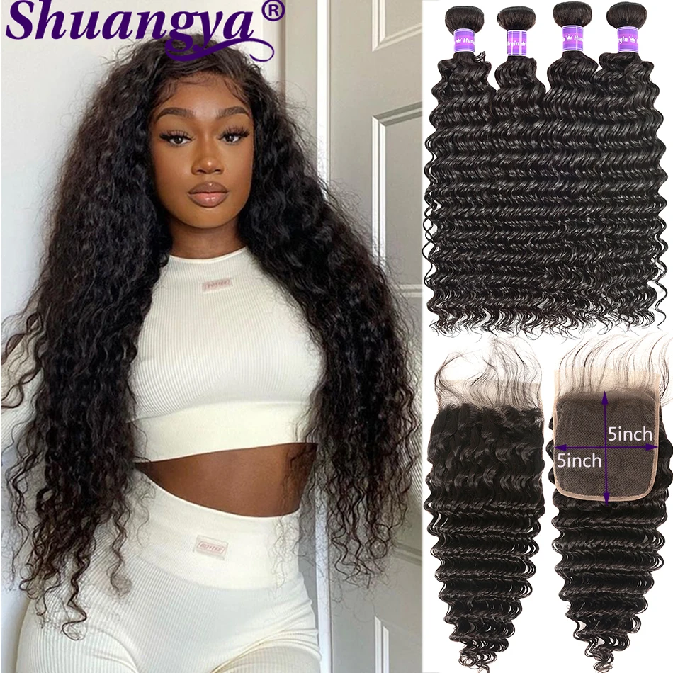 5x5 Hd Lace Deep Wave Bundles With Closure Brazilian 100% Remy Human Hair By Women 13x4 Transparent Lace Bundles With Frontal
5x5 Hd Lace Deep Wave Bundles With Closure Brazilian 100% Remy Human Hair By Women 13x4 Transparent Lace Bundles With Frontal