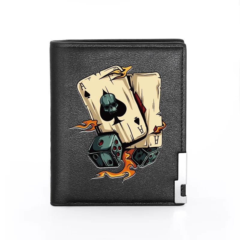 High Quality Unique Poker Dice Printing Pu Leather Wallet Men Boy Bifold Credit Card Holder Short Purse Male
High Quality Unique Poker Dice Printing Pu Leather Wallet Men Boy Bifold Credit Card Holder Short Purse Male