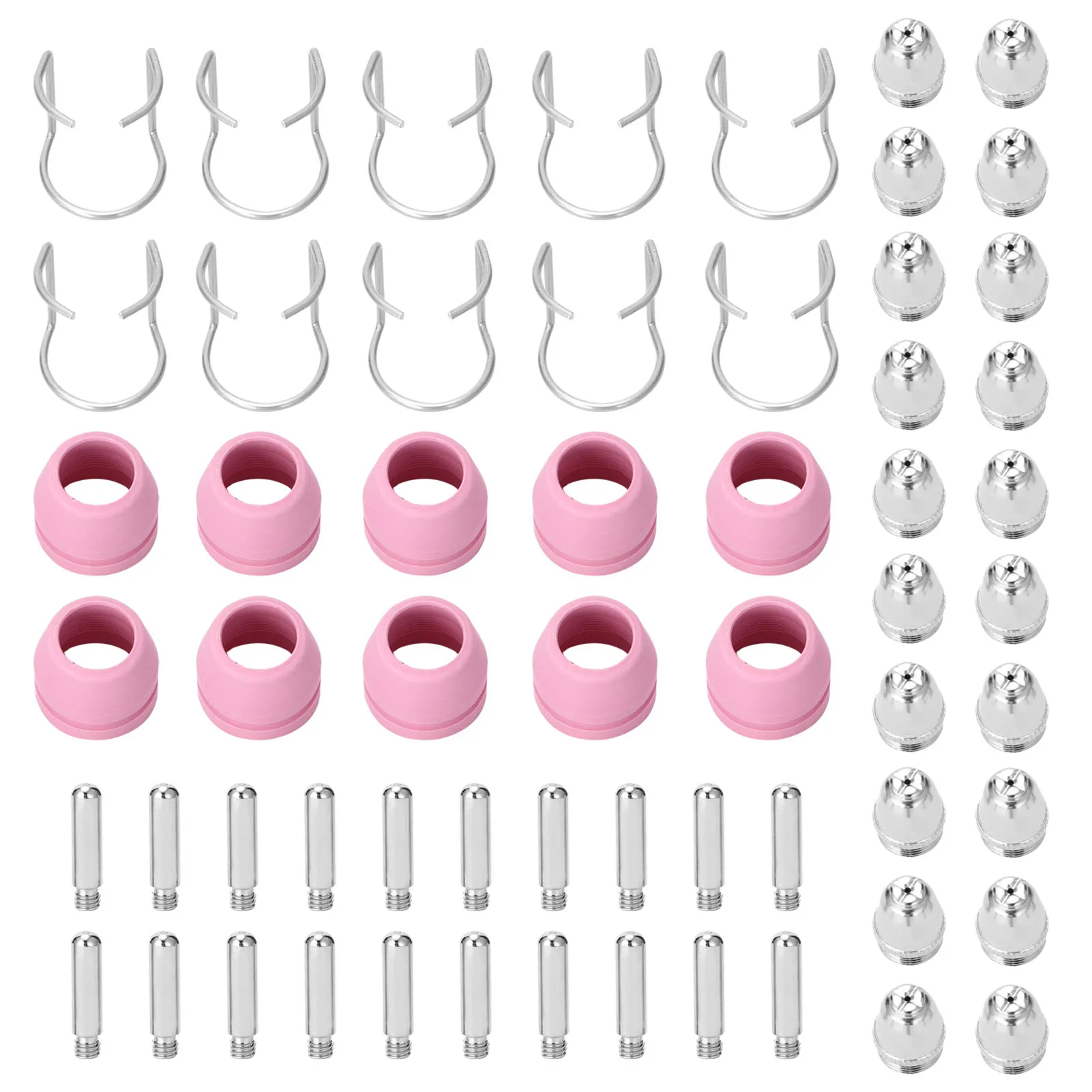 SG55/AG60 60 шт. плазменный резак расходные материалы фонарь для плазменной резки наконечники для электрода насадка комплект резки Запчасти
SG55/AG60 60 шт. плазменный резак расходные материалы фонарь для плазменной резки наконечники для электрода насадка комплект резки Запчасти