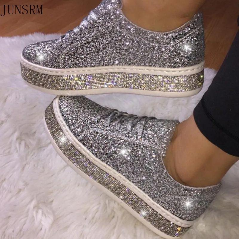 Spring Autumn Women Shoes 2021 New Fashion Flats Woman Comfortable Round Toe Lace Up Rhinestone Shoes Wear Resistant Sneaker
Spring Autumn Women Shoes 2021 New Fashion Flats Woman Comfortable Round Toe Lace Up Rhinestone Shoes Wear Resistant Sneaker