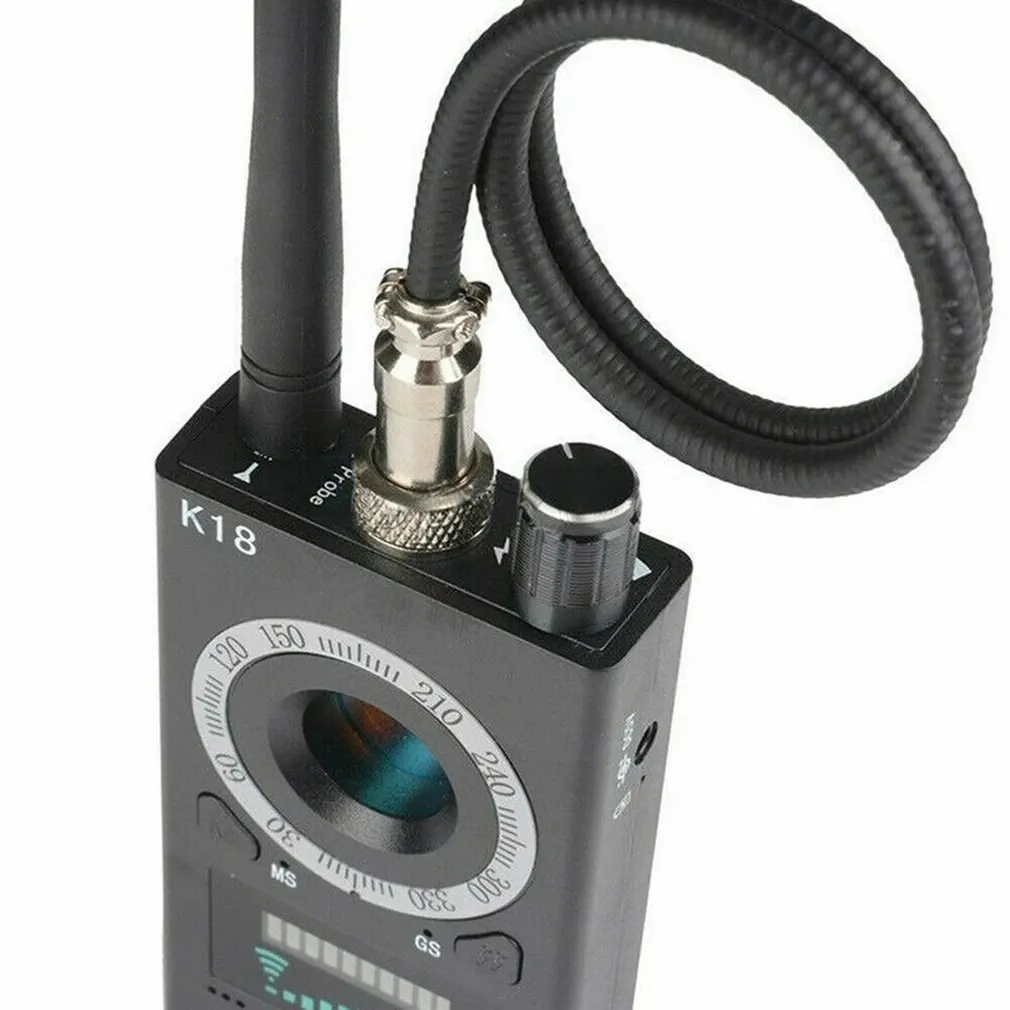 K18 1MHz-6.5GHz Multi-function Anti-spy Detector Camera GSM Audio Bug Finder GPS Signal lens RF Tracker Detect Wireless Prod
K18 1MHz-6.5GHz Multi-function Anti-spy Detector Camera GSM Audio Bug Finder GPS Signal lens RF Tracker Detect Wireless Prod