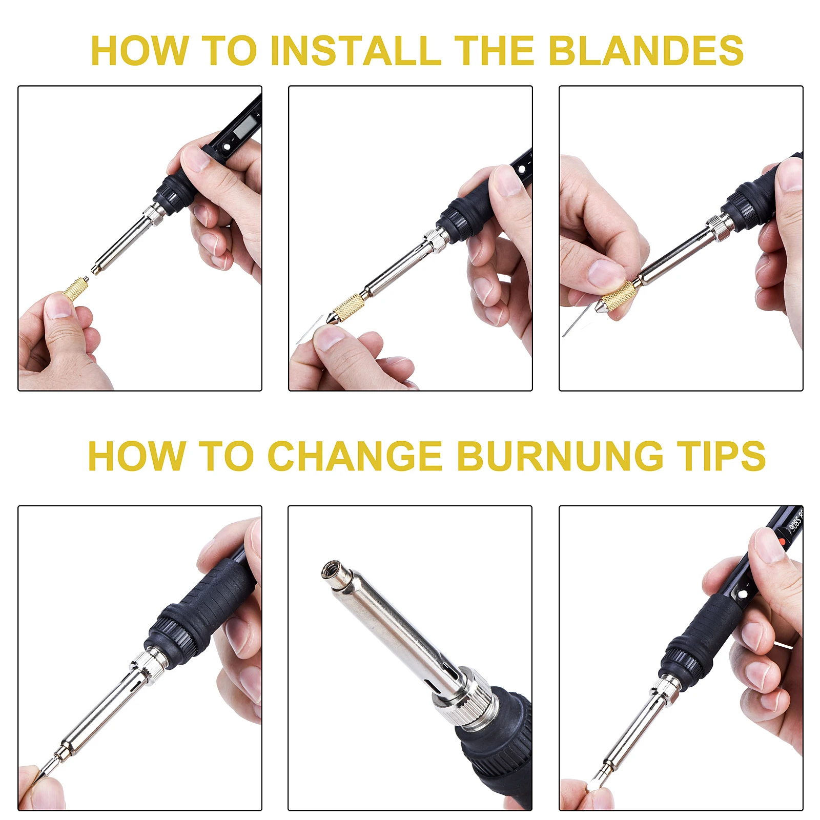 JCD 80W Electric Soldering Iron Tips Kit Wood Carving Pyrography Wooden Tool Sets Embossing Soldering Pencil Welding Tips Set
JCD 80W Electric Soldering Iron Tips Kit Wood Carving Pyrography Wooden Tool Sets Embossing Soldering Pencil Welding Tips Set