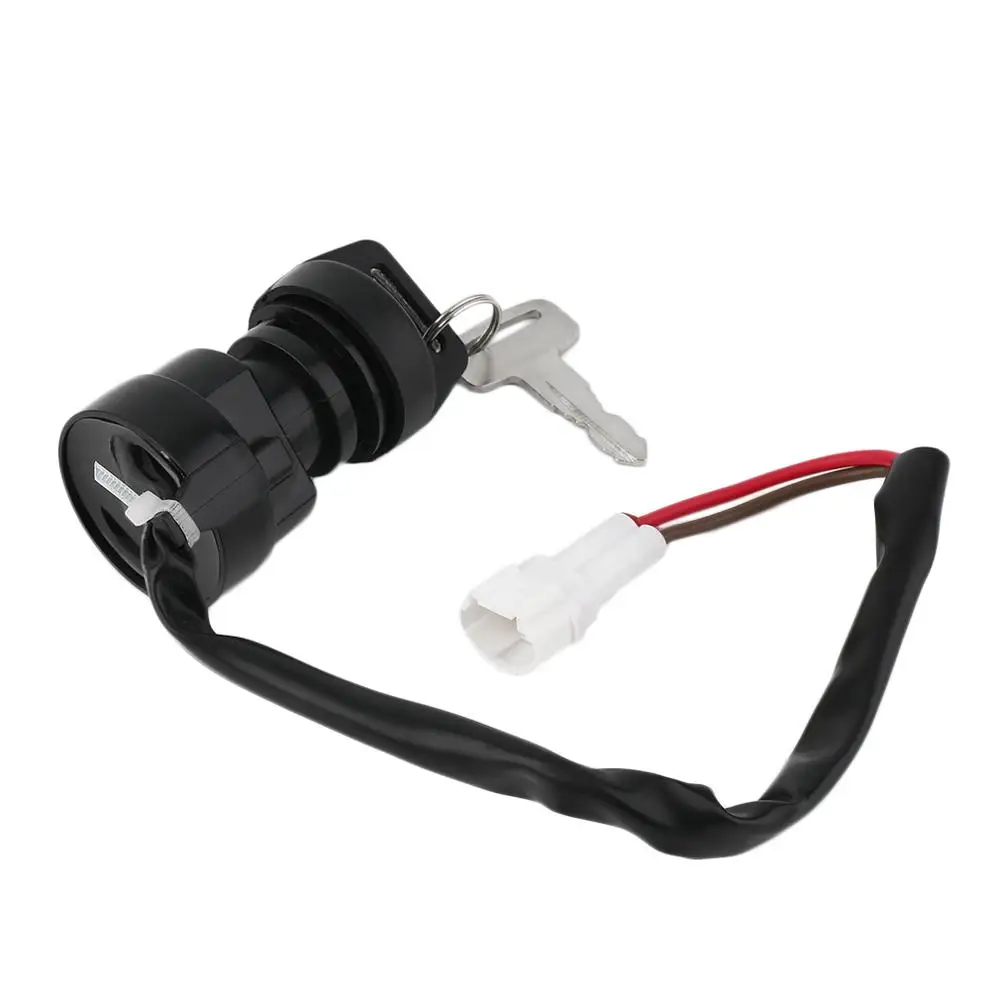 Ignition key switch, with 2 buttons, black setting, used in various models, brand new and high quality For YFM350
Ignition key switch, with 2 buttons, black setting, used in various models, brand new and high quality For YFM350
