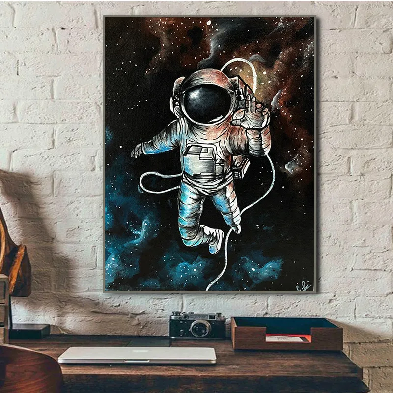 Abstract Astronaut Wall Art Canvas Painting Cartoon Posters and Prints Wall Art Pictures for Living Room Quadros Home Decor
Abstract Astronaut Wall Art Canvas Painting Cartoon Posters and Prints Wall Art Pictures for Living Room Quadros Home Decor