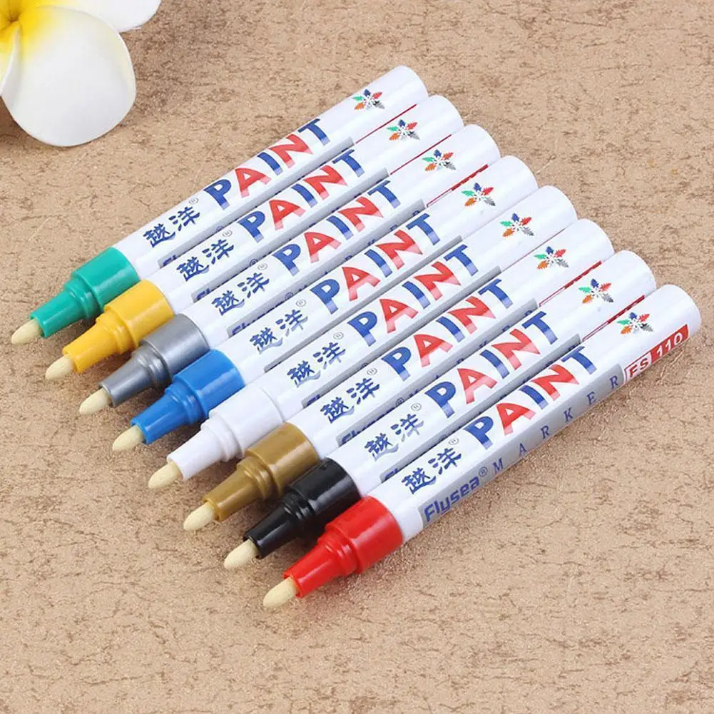 

1pcs 12 Color Options Waterproof Car Tyre Tire Tread Permanent Marker Metal Pen Paint Rubber Painting Stationary Supplies B2h1