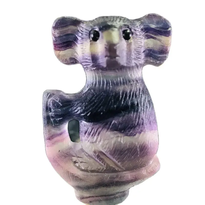 60mm Natural Crystal Fluorite koalas Ornaments Quartz Mineral Jewelry Modern Home Decoration Stone Crafts Holiday GiftOrnaments
60mm Natural Crystal Fluorite koalas Ornaments Quartz Mineral Jewelry Modern Home Decoration Stone Crafts Holiday GiftOrnaments