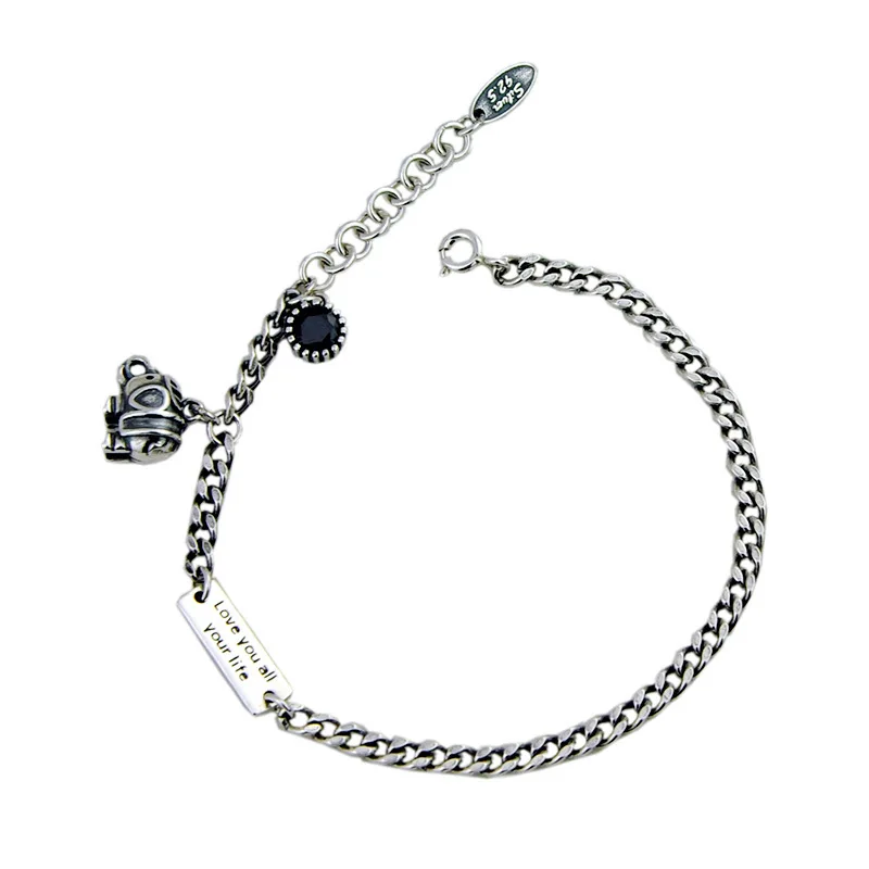 Silver Plated Elephant Letter Square Card Bracelet Simple Retro Women Jewelry Charm Women Hip Hop Party Accessories
Silver Plated Elephant Letter Square Card Bracelet Simple Retro Women Jewelry Charm Women Hip Hop Party Accessories