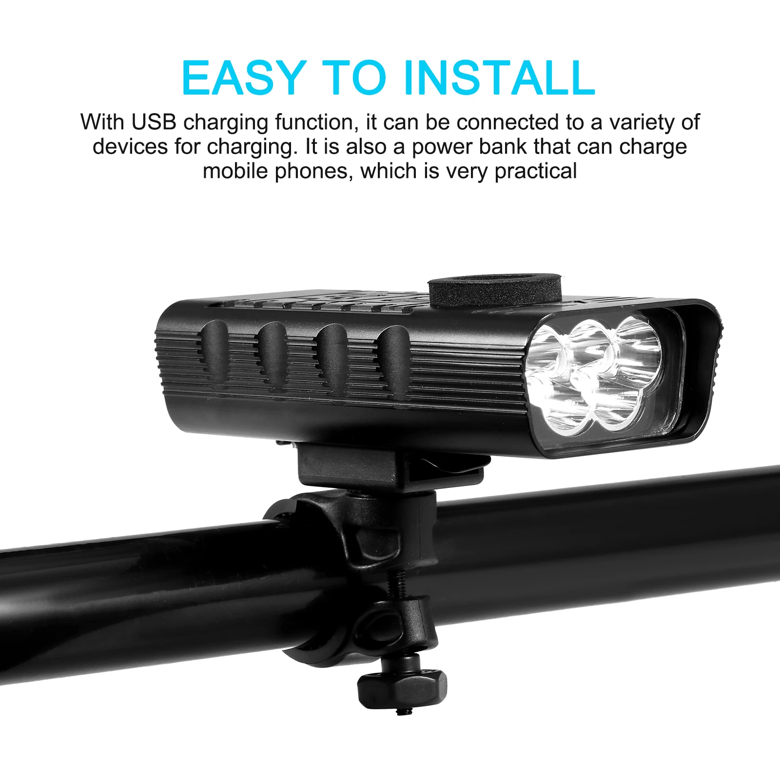 Light USB Rechargeable Bright Bike Headlight 5 LED Super Bike Bicycle Easy Install Front Lights Back Rear Light Practical Bike
Light USB Rechargeable Bright Bike Headlight 5 LED Super Bike Bicycle Easy Install Front Lights Back Rear Light Practical Bike