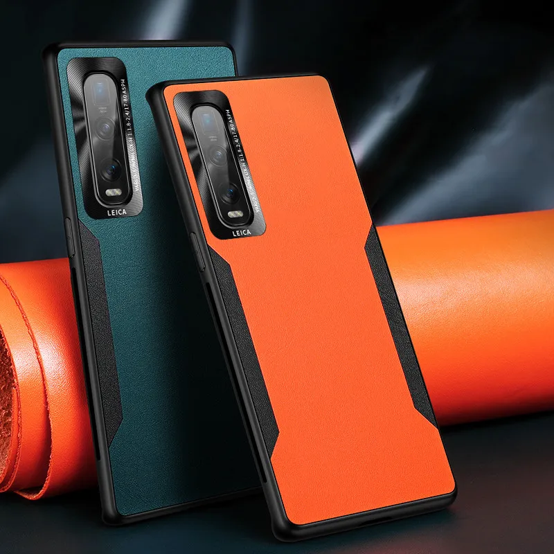 Чехол для телефона из искусственной кожи OPPO Reno 3 4 Pro Realme X50 противоударный матовый