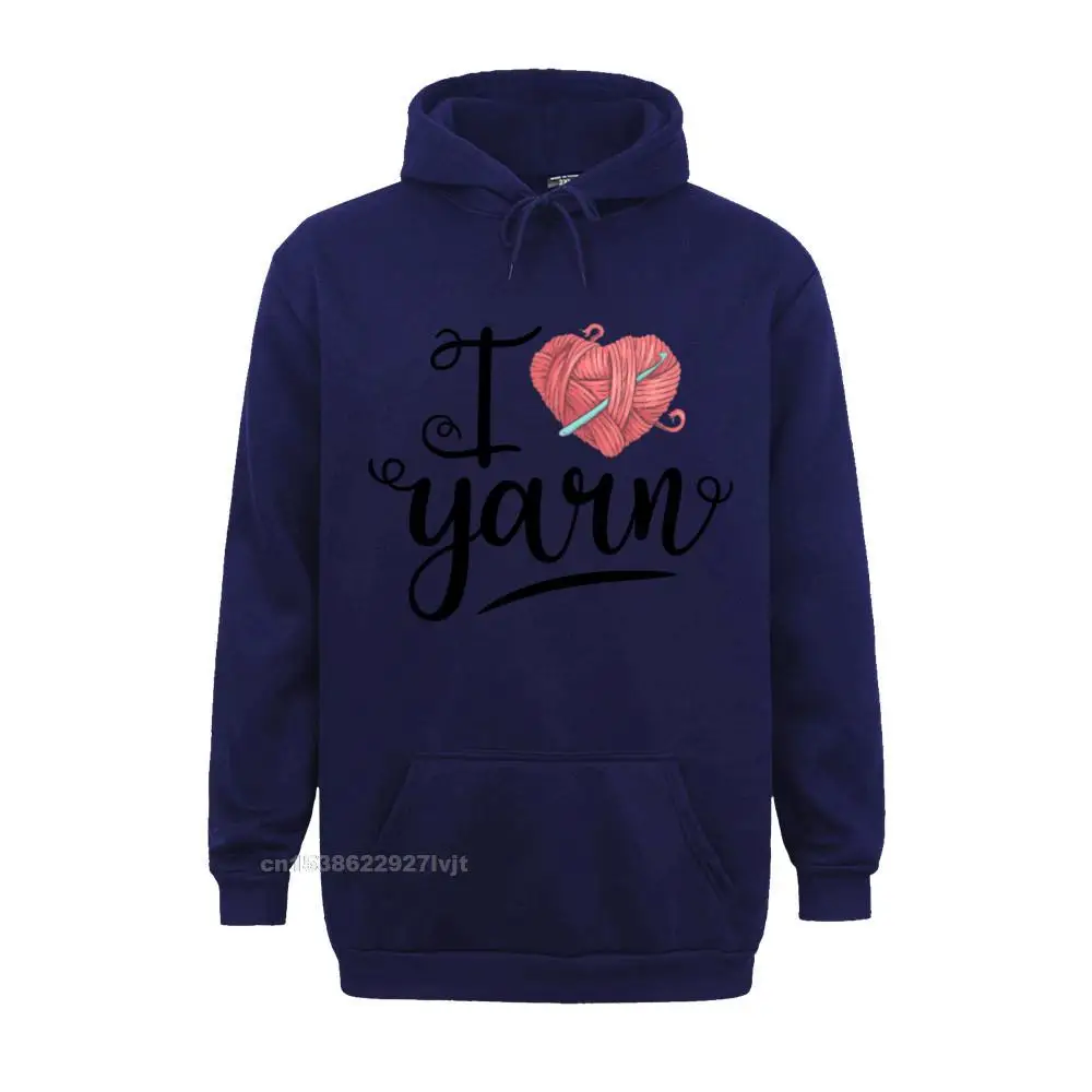 Забавный Женский трикотажный свитер I Love Yarn дизайнерская уличная одежда в стиле